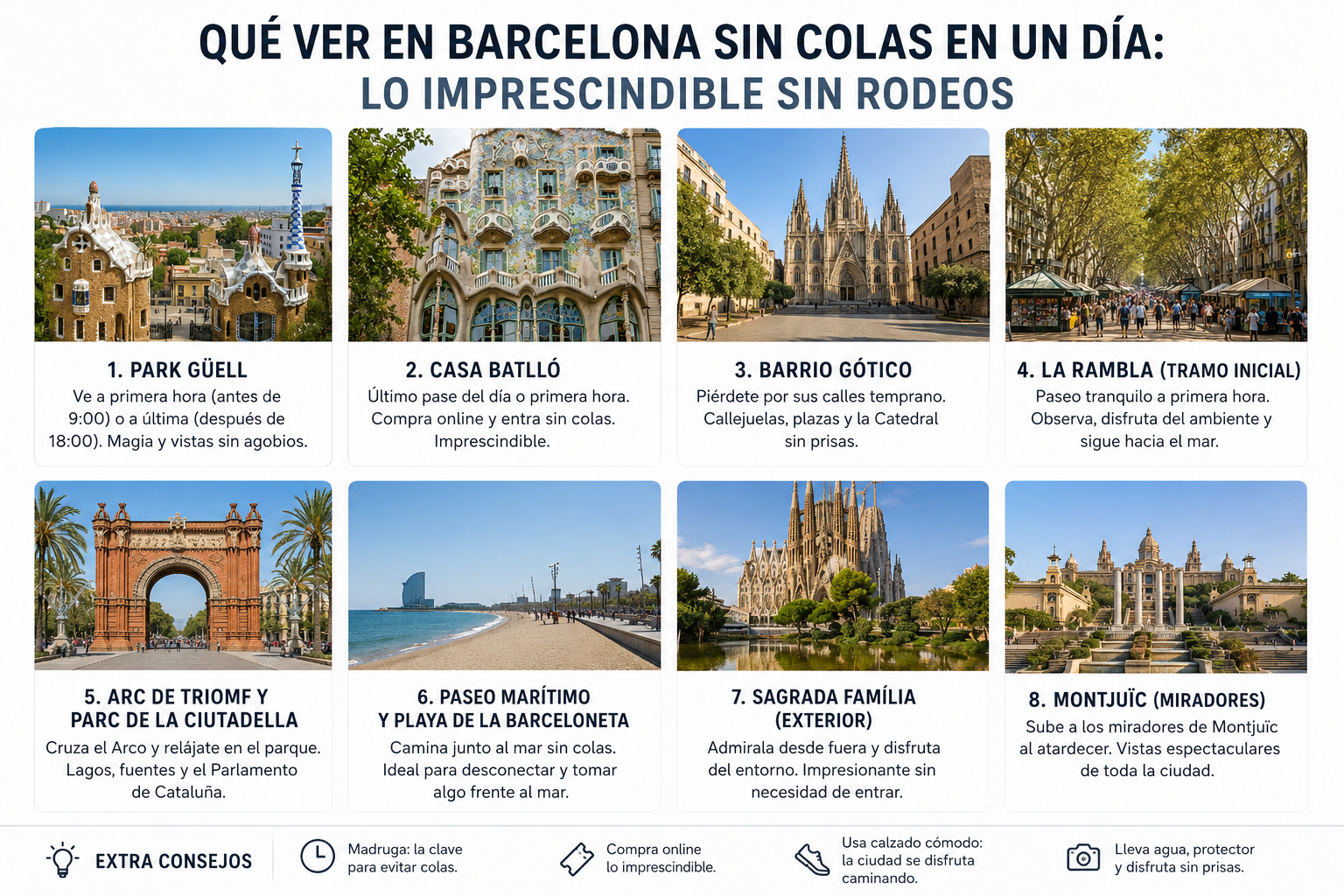 Qué ver en Barcelona sin colas en un día: lo imprescindible 1
