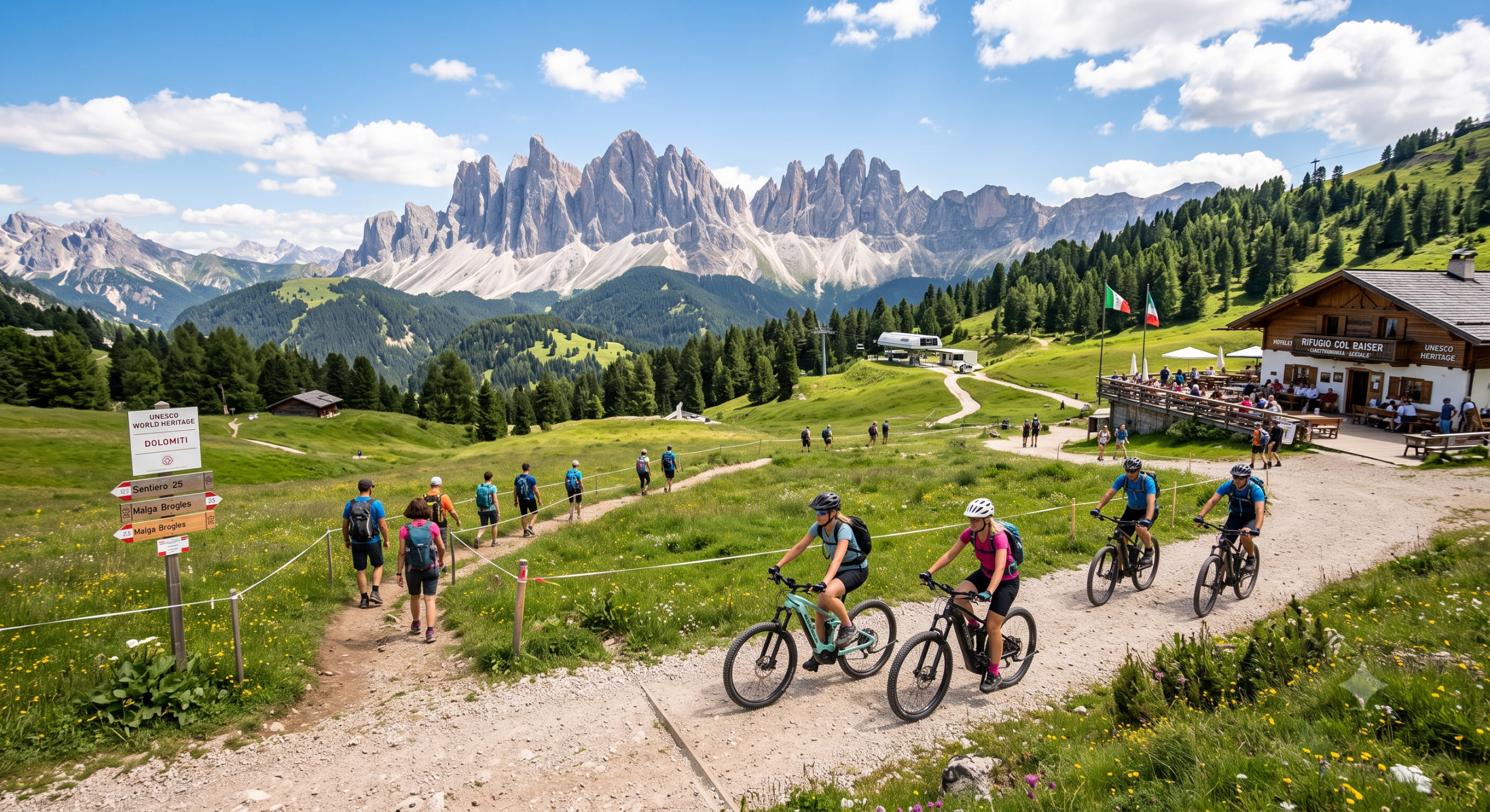 Las Dolomitas: Rutas de Senderismo, E-Bikes y Turismo Sostenible en verano 2 Las Dolomitas: Rutas de Senderismo, E-Bikes y Turismo Sostenible en verano 2